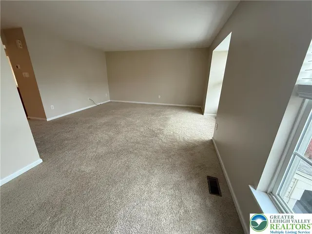 a view of an empty room