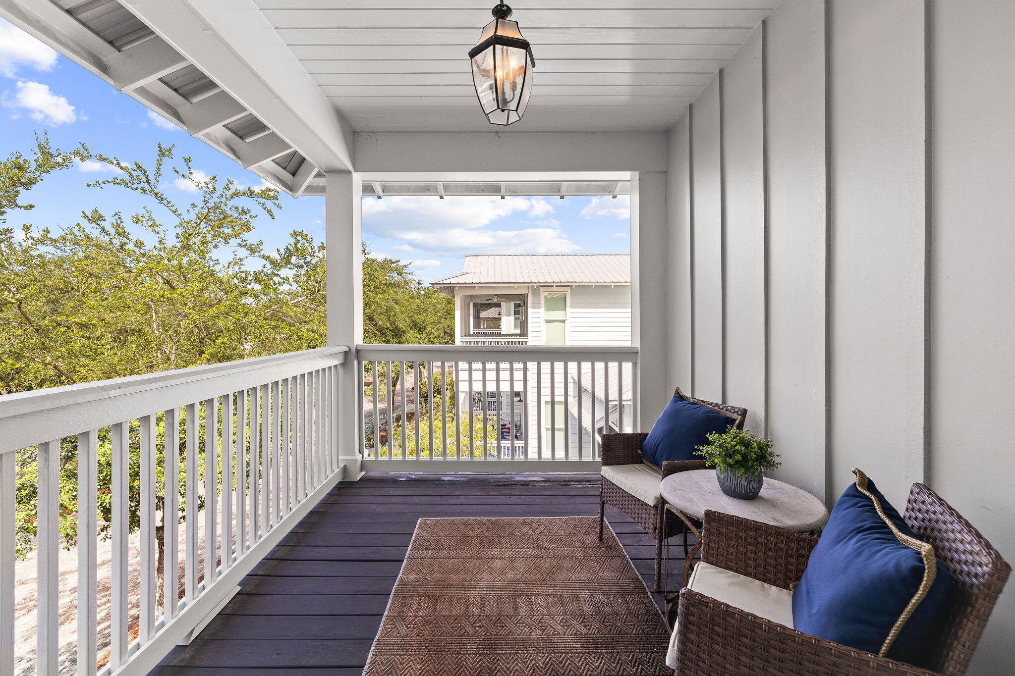 47 Trail Lane Santa Rosa Beach, FL 32459 - Photo 22 of 53 a view of a balcony dining area