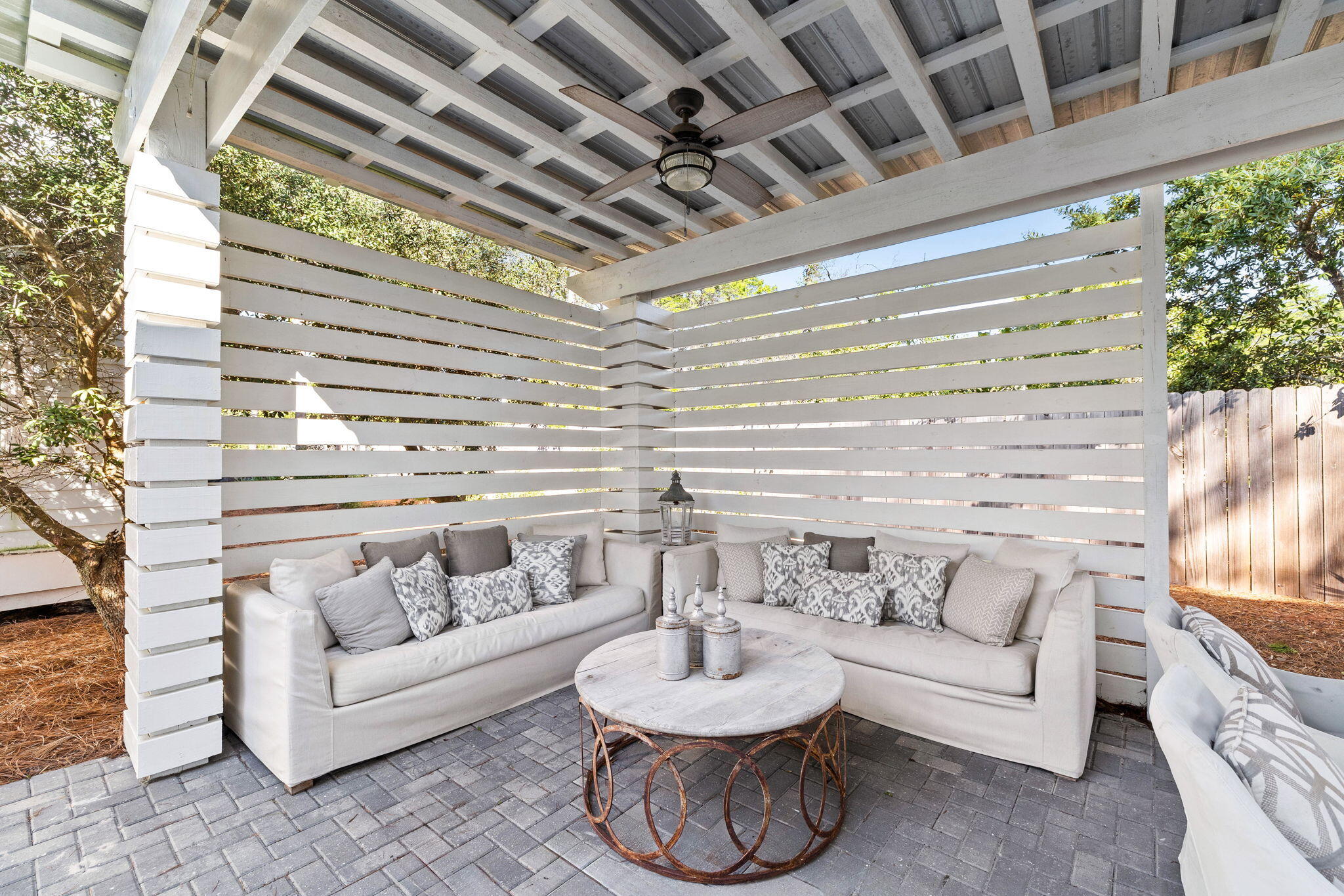 47 Trail Lane Santa Rosa Beach, FL 32459 - Photo 34 of 53 a balcony with furniture and a potted plant