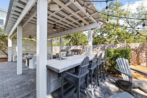 a view of a balcony with chairs