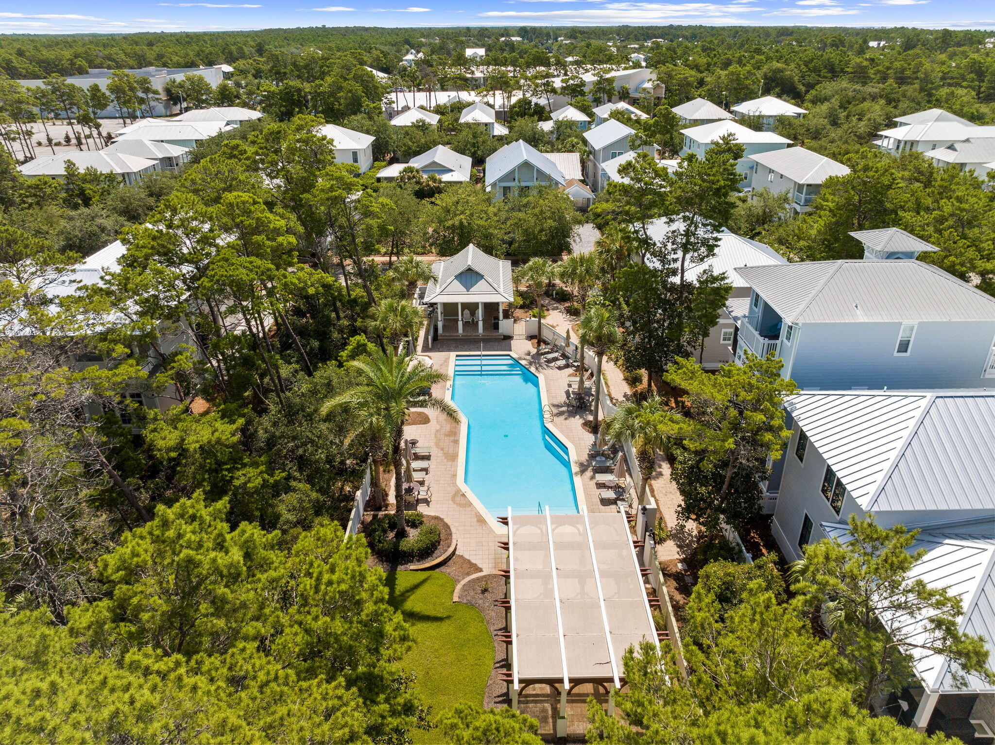47 Trail Lane Santa Rosa Beach, FL 32459 - Photo 42 of 53 an aerial view of residential houses with outdoor space and trees