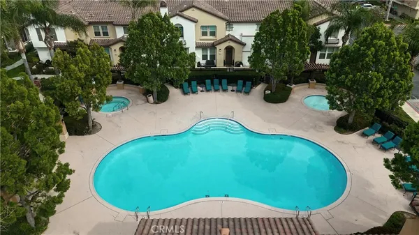 a view of a terrace with chairs