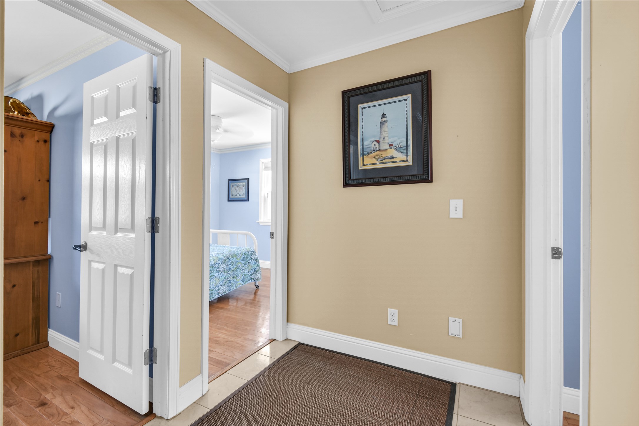 114 Four Master Road Freeport, TX 77541 - Photo 33 of 37 a view of a hallway with wooden floor