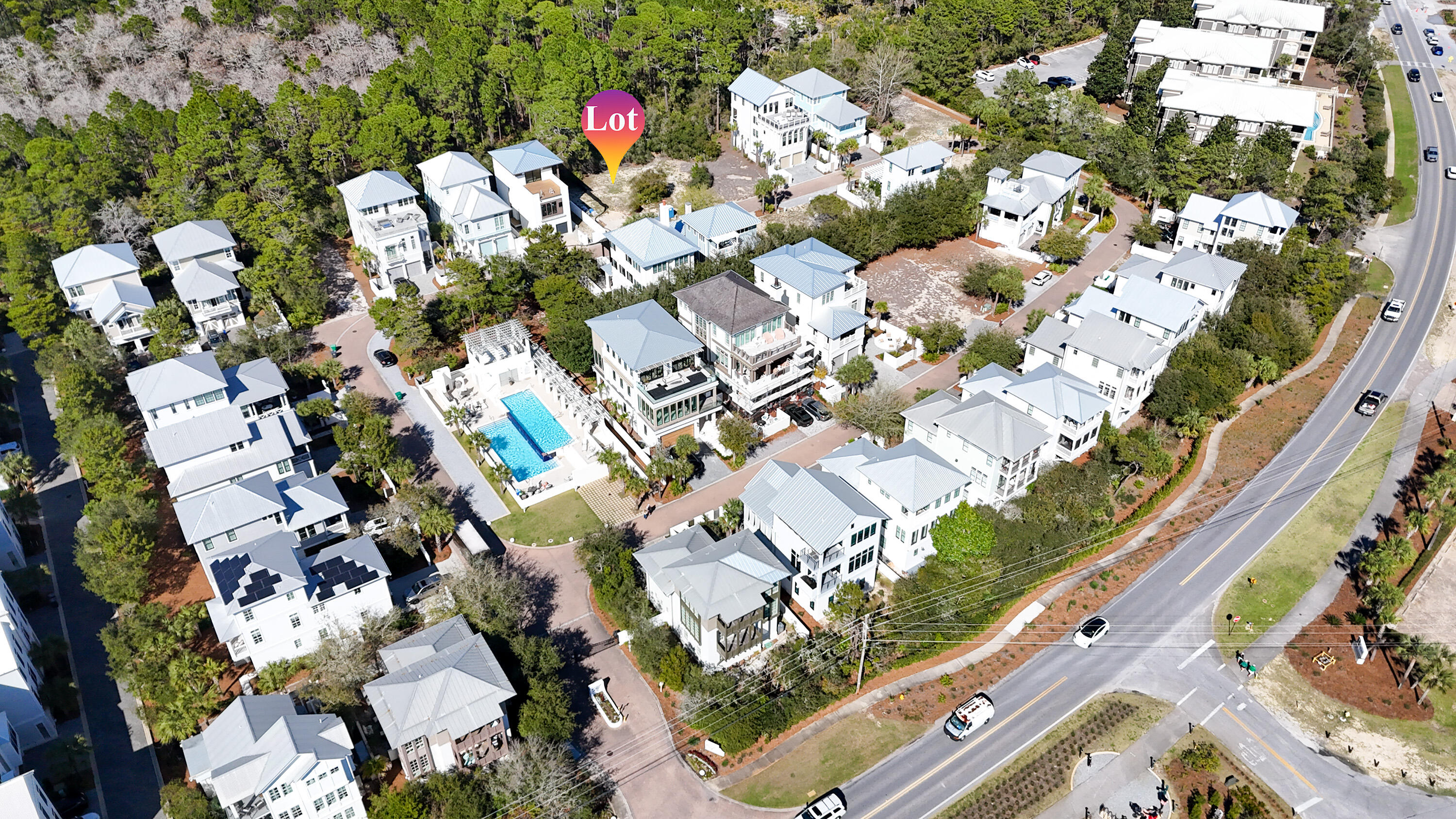 17 Sand Oaks Circle Santa Rosa Beach, FL 32459 - Photo 12 of 18 an aerial view of residential houses with outdoor space