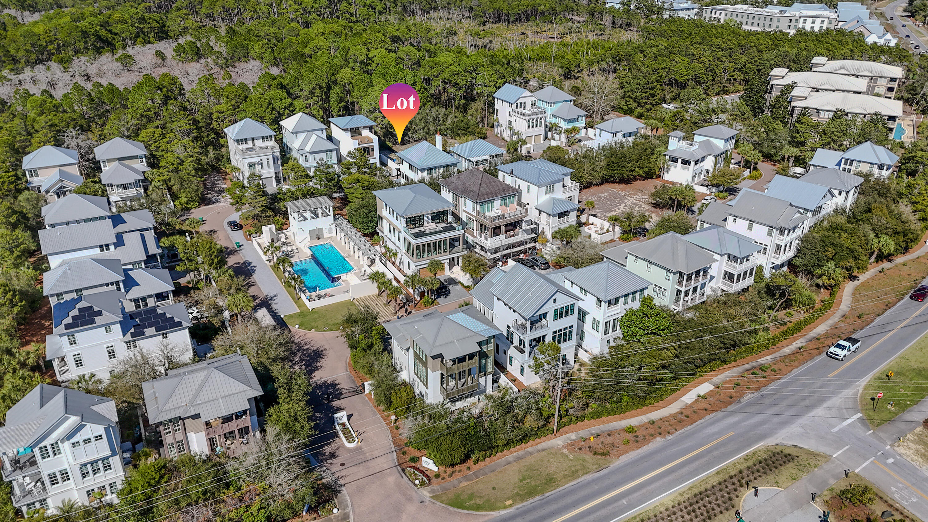 17 Sand Oaks Circle Santa Rosa Beach, FL 32459 - Photo 9 of 18 an aerial view of residential houses with outdoor space