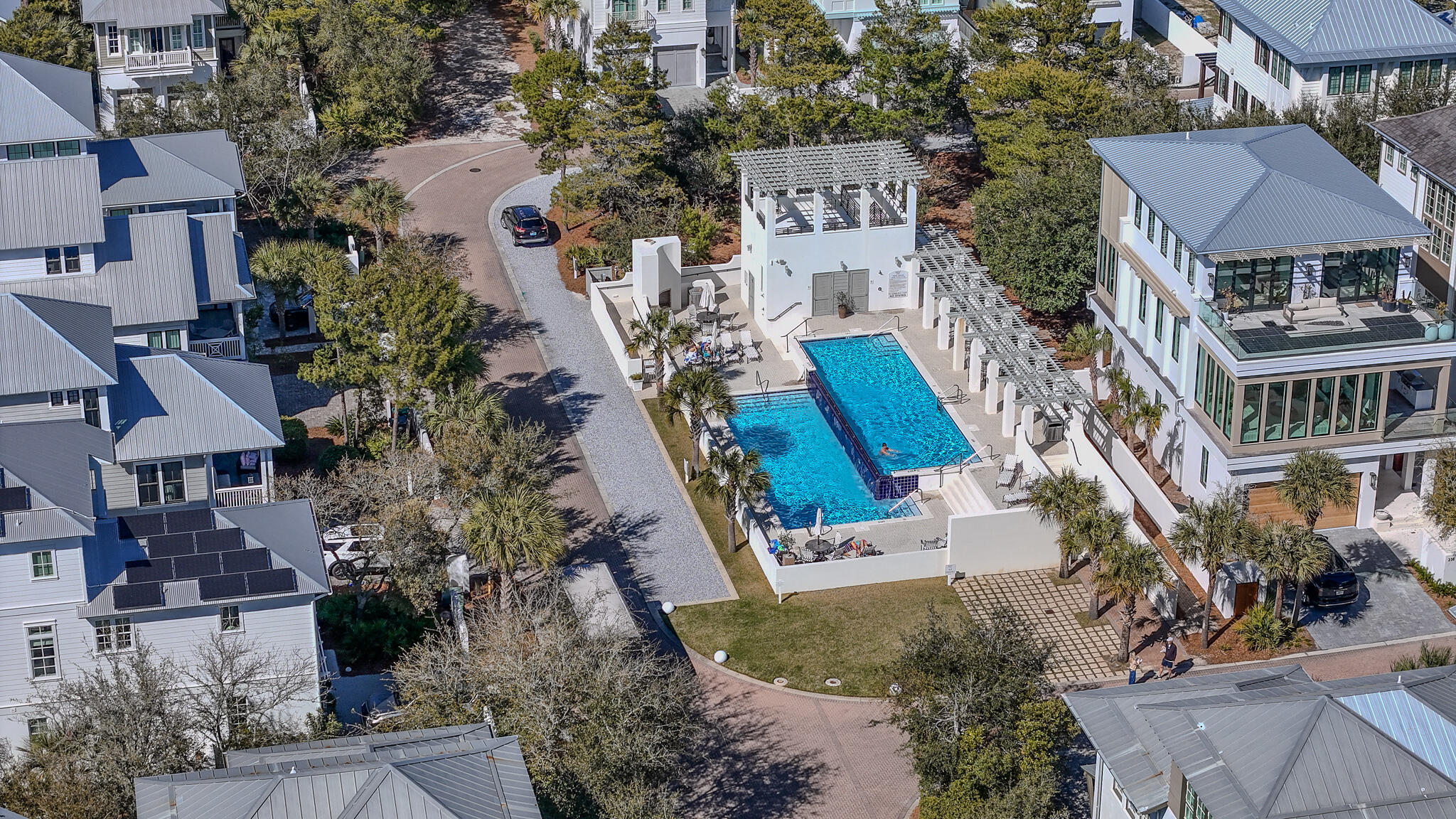 17 Sand Oaks Circle Santa Rosa Beach, FL 32459 - Photo 10 of 18 an aerial view of multiple houses with yard