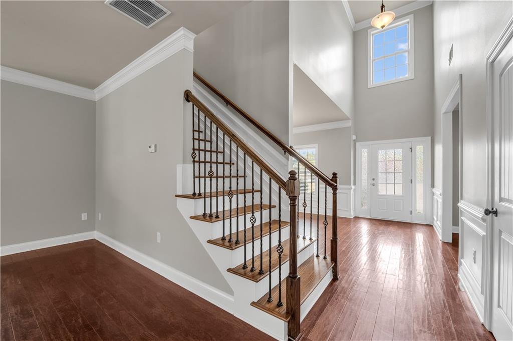 2626 Holden Spring Drive Dacula, GA 30019 - Photo 21 of 62 a view of entryway with wooden floor