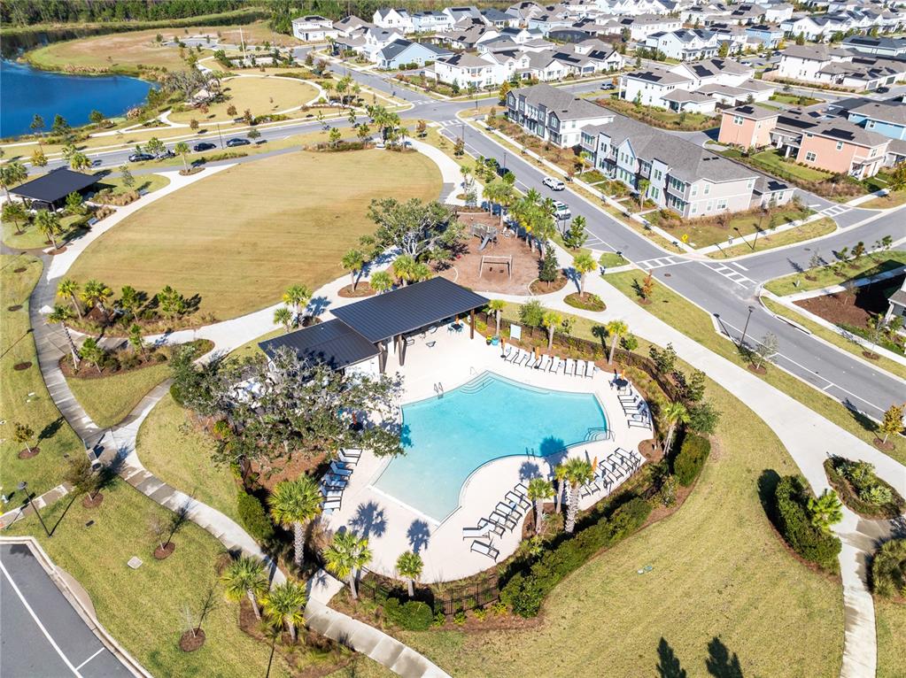6528 Rover Way St. Cloud, FL 34771 - Photo 25 of 26 an aerial view of a house a yard and mountain view in back