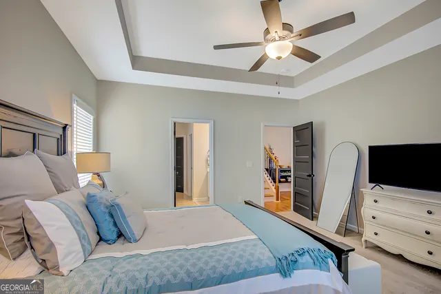 a view of house with yard and street view