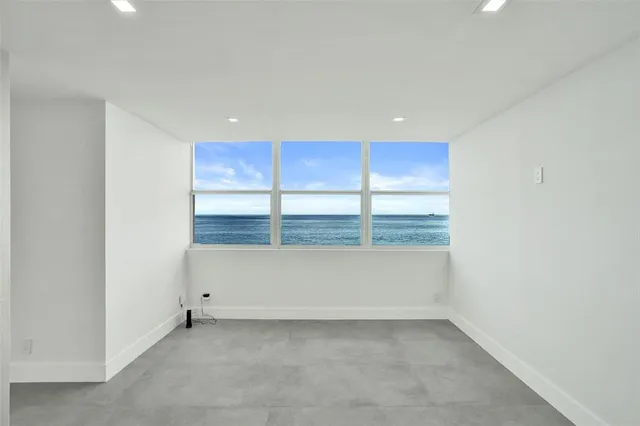 a view of an empty room