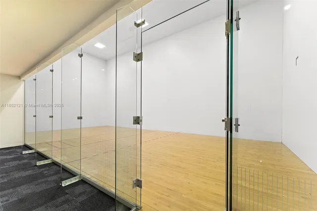 a view of an empty room