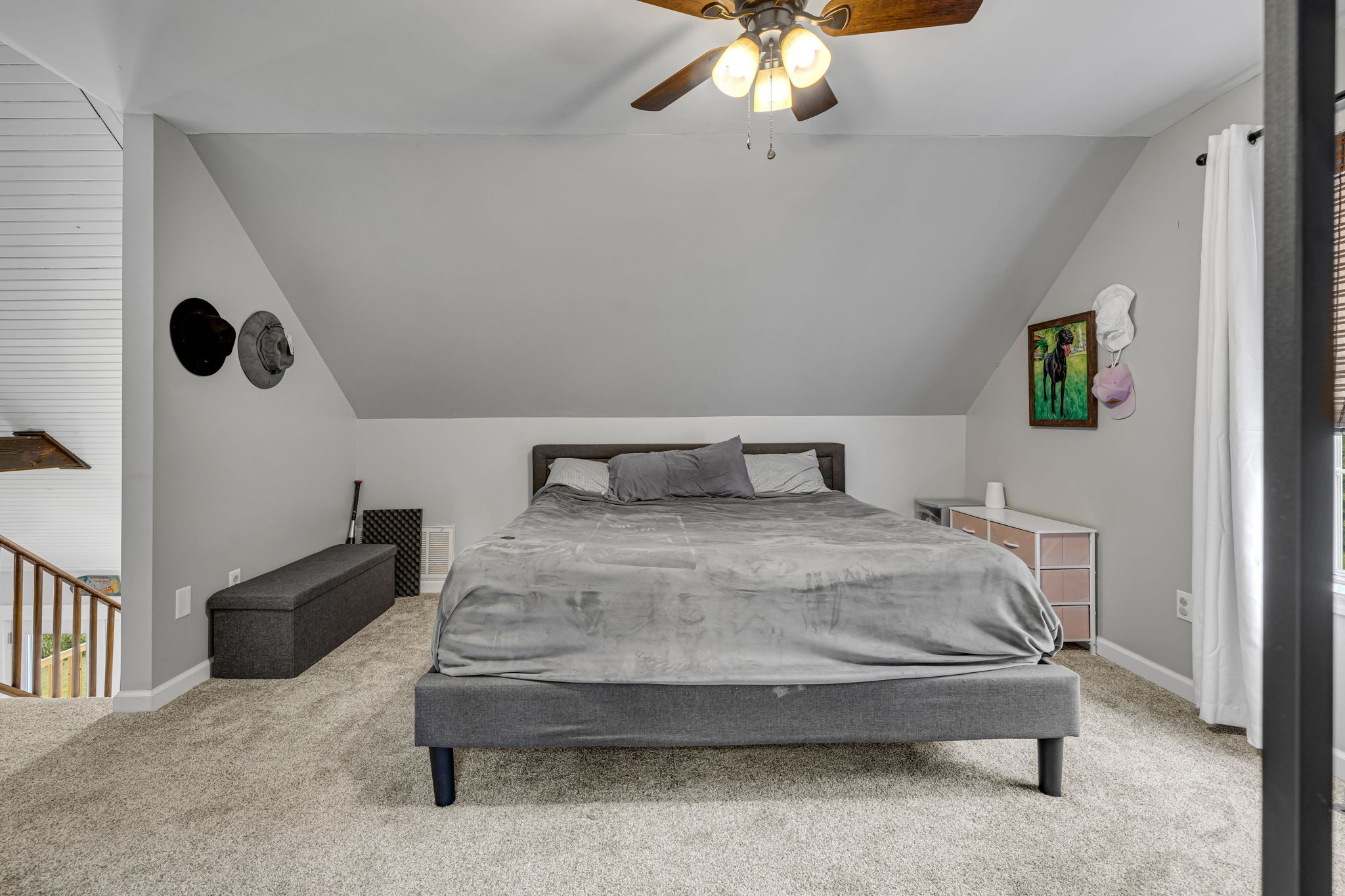 2188 Hicks Lane Columbia, TN 38401 - Photo 27 of 61 a bedroom with a bed and a chandelier