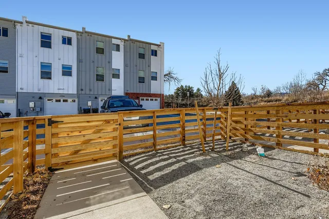 a view of an ocean with building