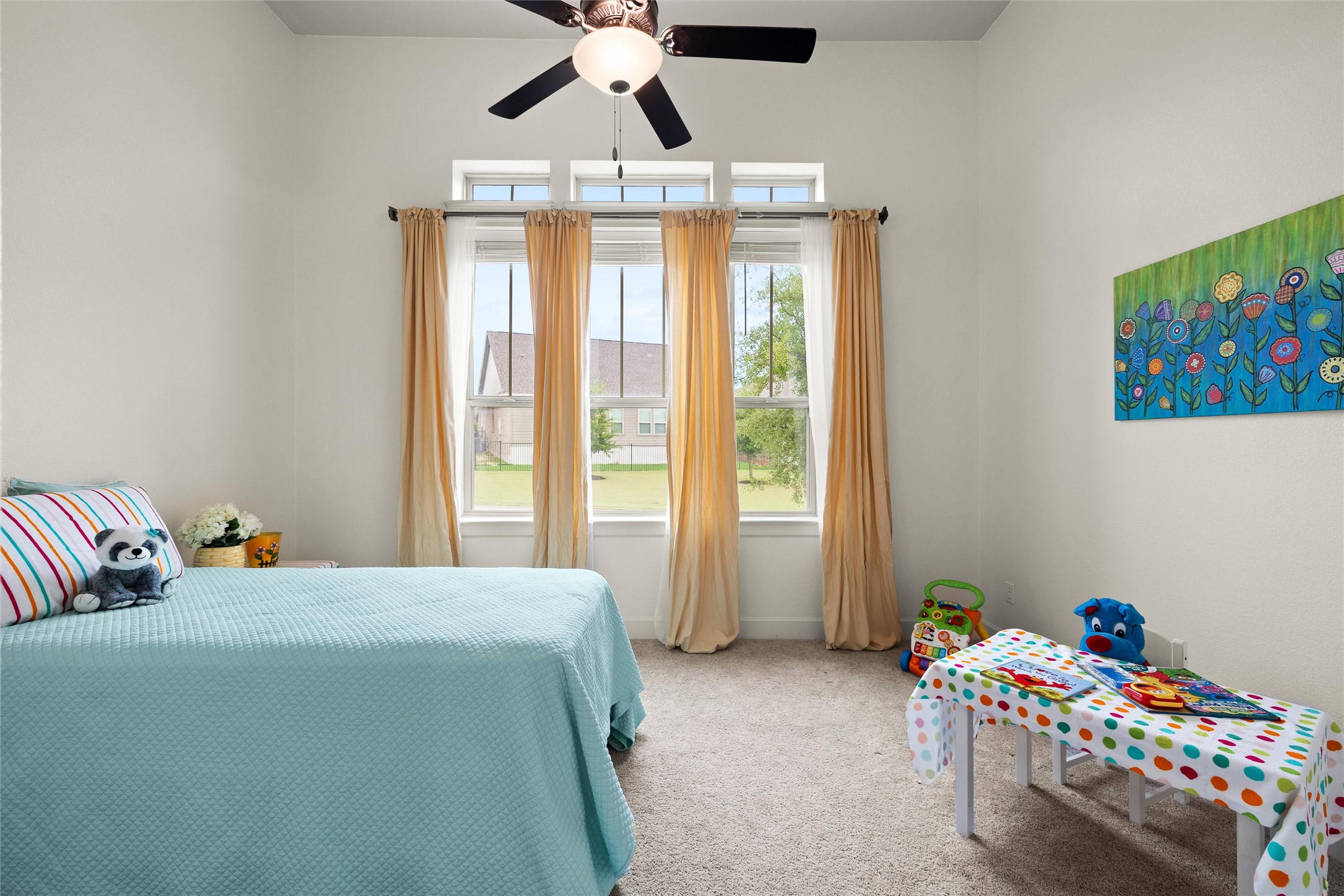 143 Bright Vly Way Austin, TX 78737 - Photo 25 of 34 a bedroom with furniture and a bed