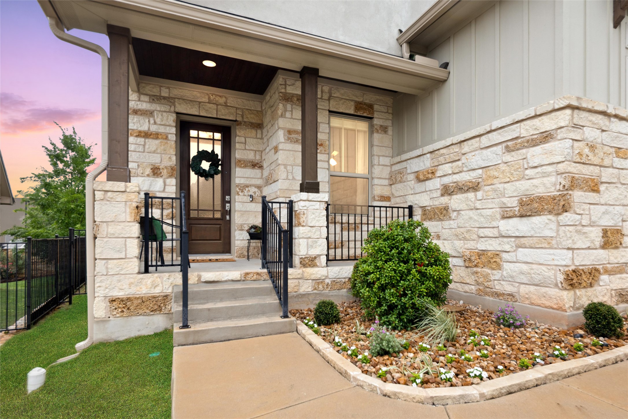 143 Bright Vly Way Austin, TX 78737 - Photo 4 of 34 a view of a porch with seating space