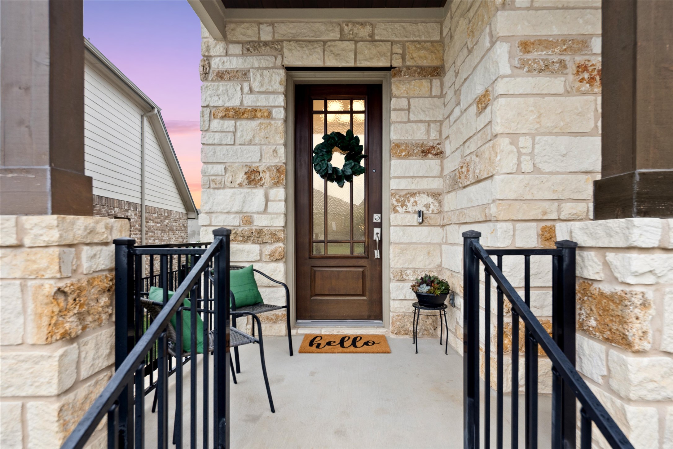 143 Bright Vly Way Austin, TX 78737 - Photo 5 of 34 wooden floor view with staircase