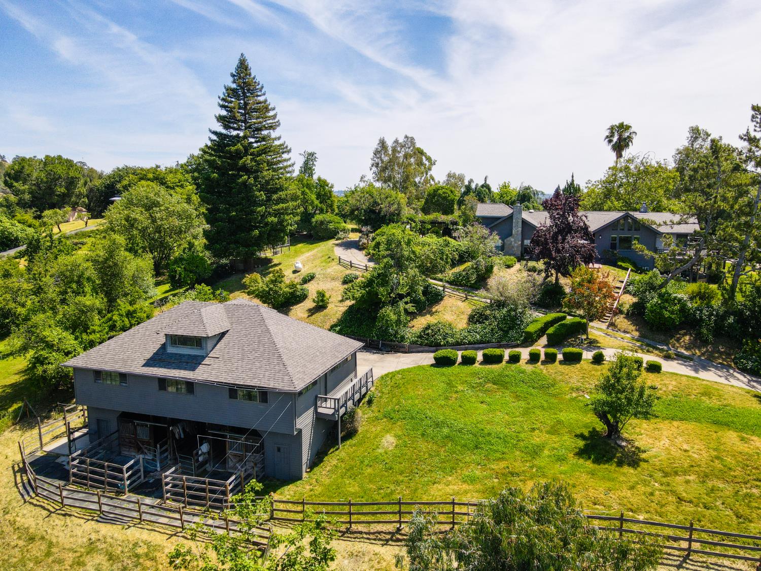 5858 Butler Road Penryn, CA 95663 - Photo 2 of 66 View of horse stalls and upper pasture area.