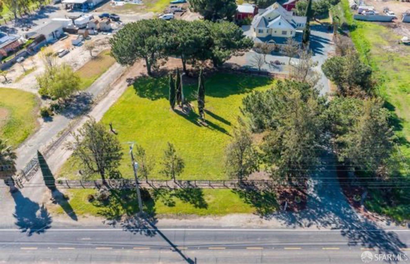 4100 Gateway Road Bethel Island, CA 94511 - Photo 44 of 53 an aerial view of a residential houses with yard and swimming pool