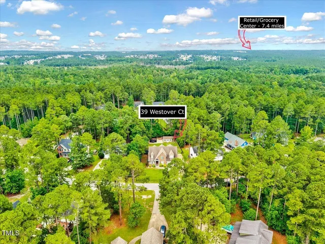 a view of a bunch of plants and a building