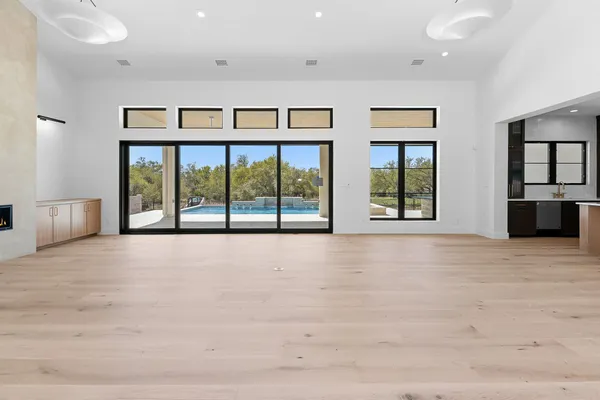 a large kitchen with stainless steel appliances