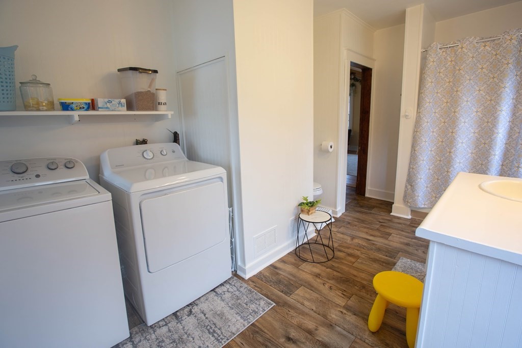 9 Clinton Street Ware, MA 01082 - Photo 12 of 25 a view of kitchen and washer