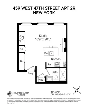 $3,950 | 459 West 47th Street, Unit 2R | Hell's Kitchen