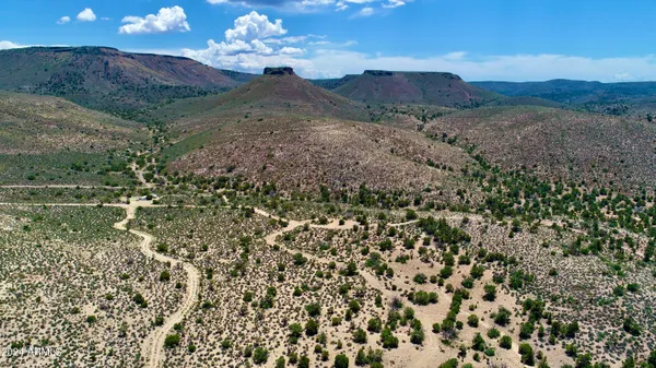 a view of a lake with a mountain in the background