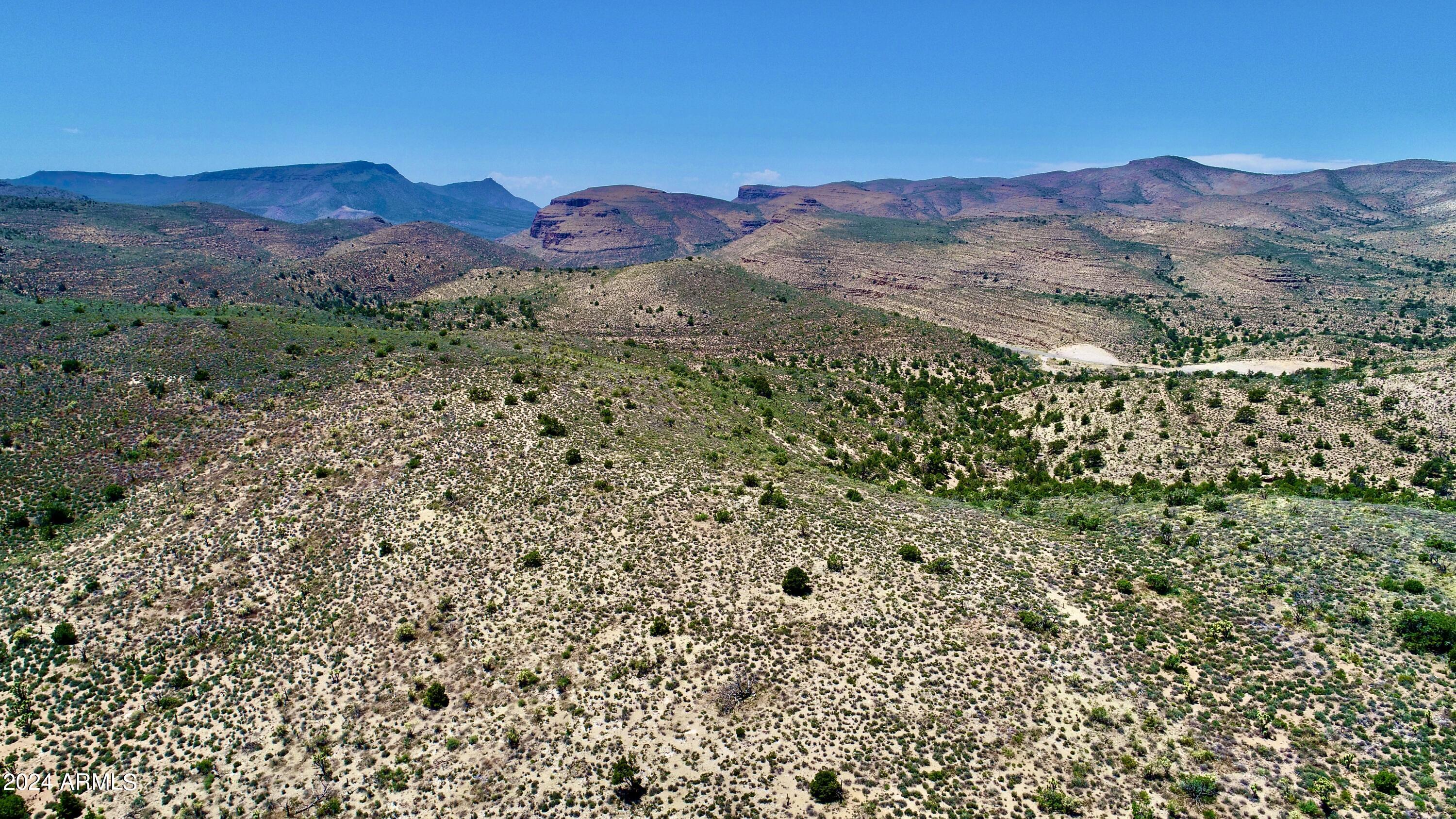 5838 East Diamond Bar Road Meadview, AZ 86444 - Photo 6 of 26 a view of a backyard with green space