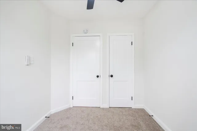 a view of an empty room