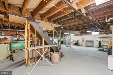 a view of storage and utility room