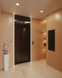 a view of an empty room