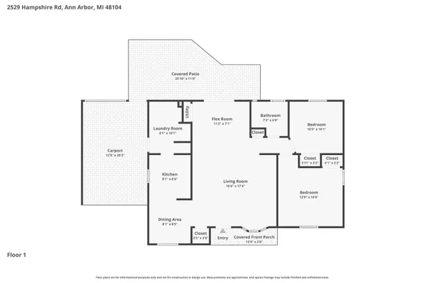 $325,000 | 2529 Hampshire Road, Ann Arbor, MI 48104
