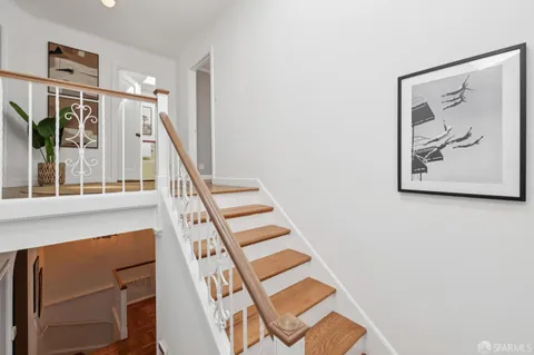 a view of a lake with a city