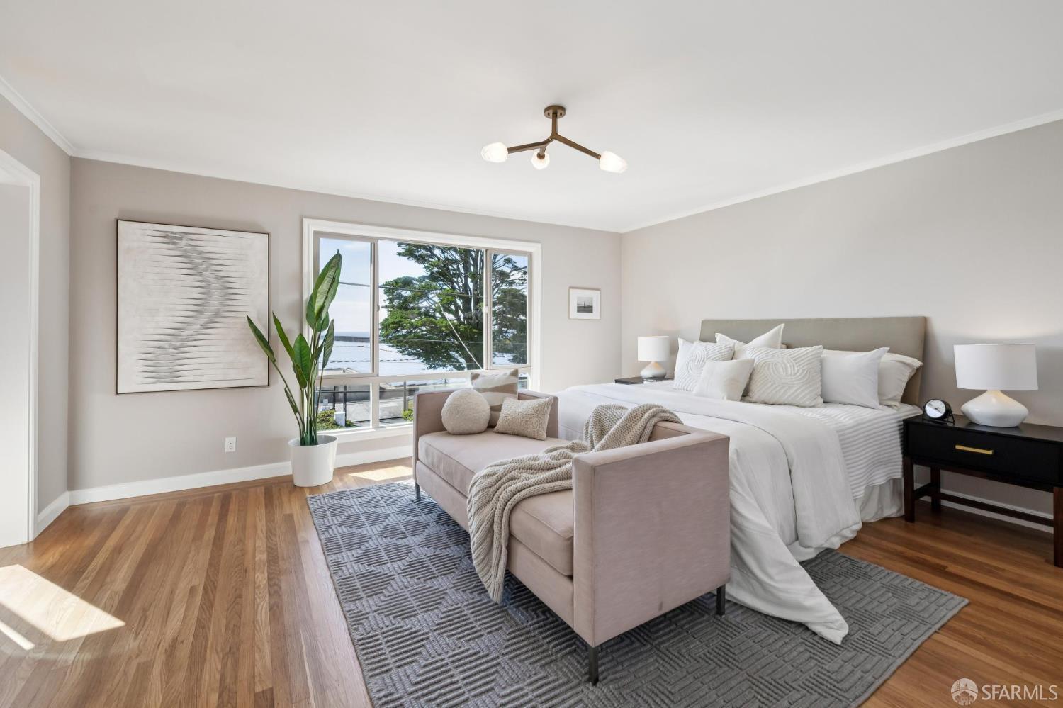 1942 24th Avenue San Francisco, CA 94116 - Photo 45 of 84 a bed room with a bed and a large window