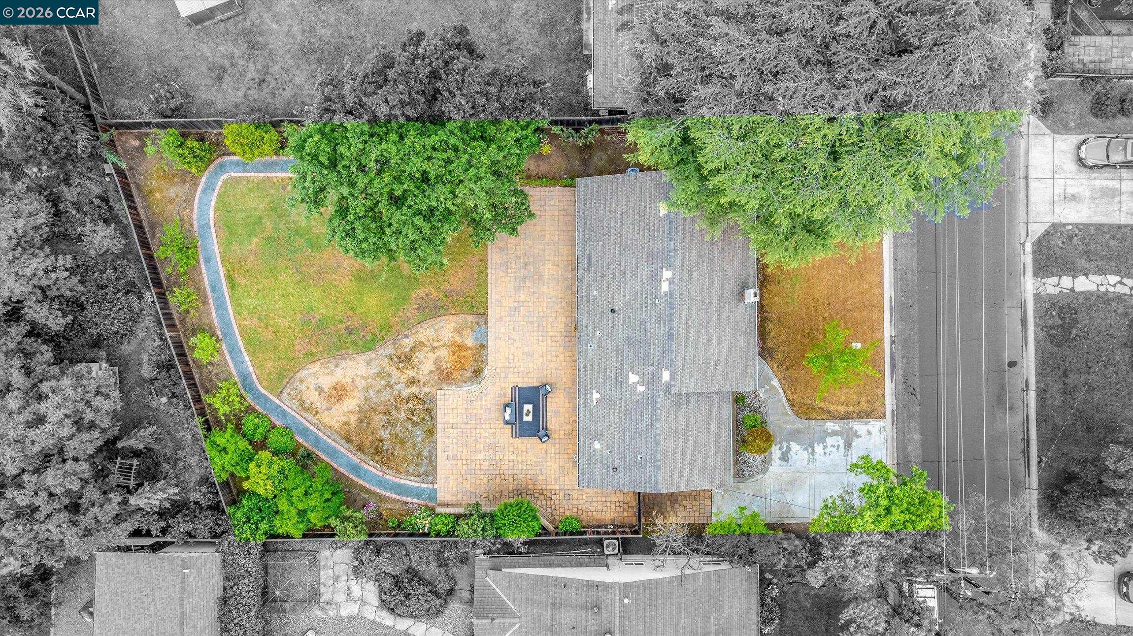 4092 Nulty Drive Concord, CA 94521 - Photo 30 of 33 an aerial view of a house with swimming pool