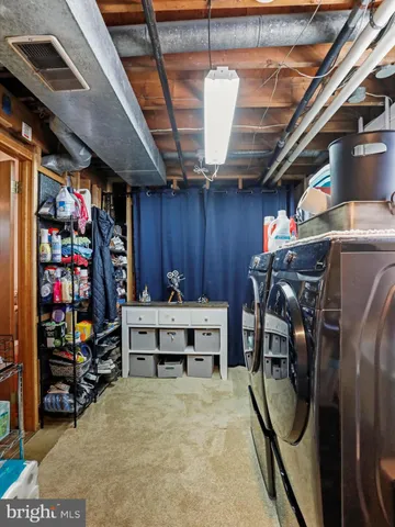 a view of storage and utility room