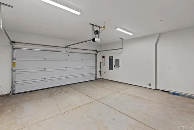 a view of a garage