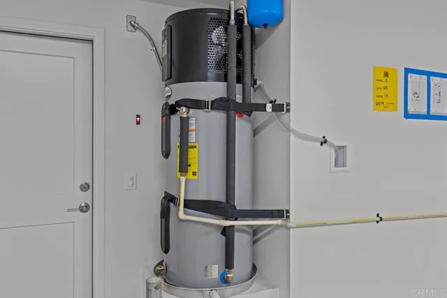 a view of bathroom with a mirror