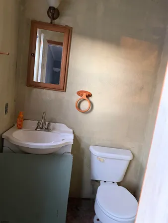 a bathroom with a sink and a toilet