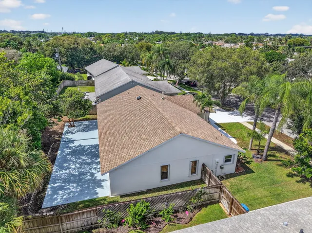 a aerial view of a house