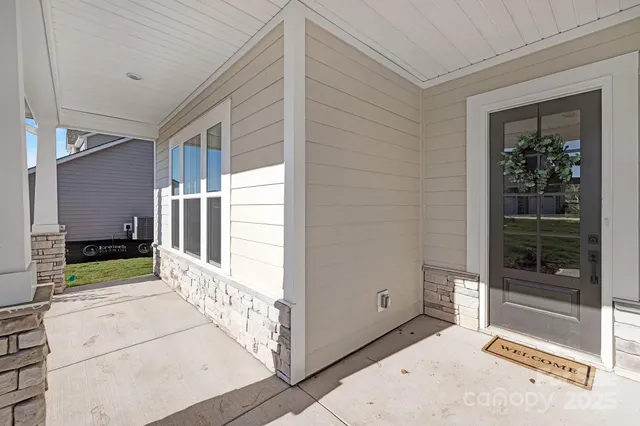 a view of front door of house