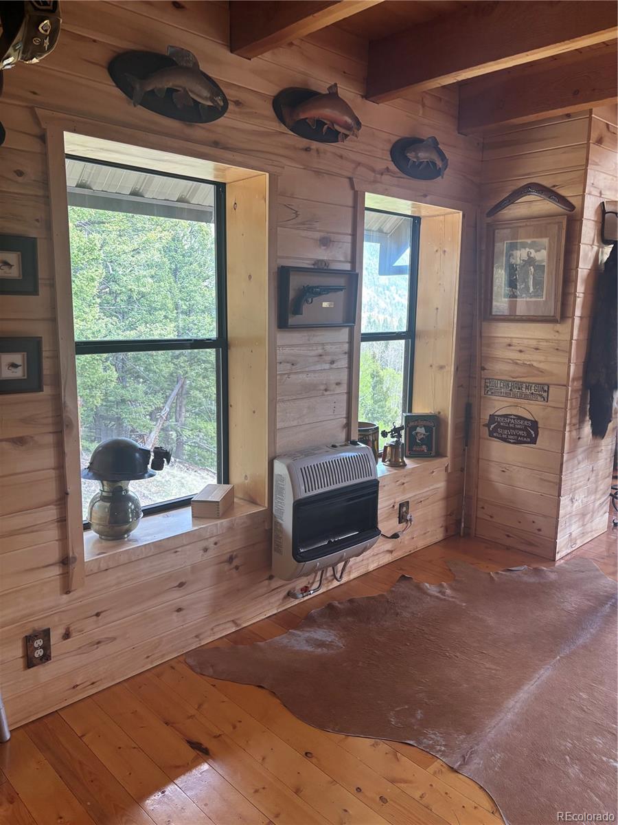 1113 Spring Street Del Norte, CO 81132 - Photo 13 of 45 a living room with furniture and a fireplace