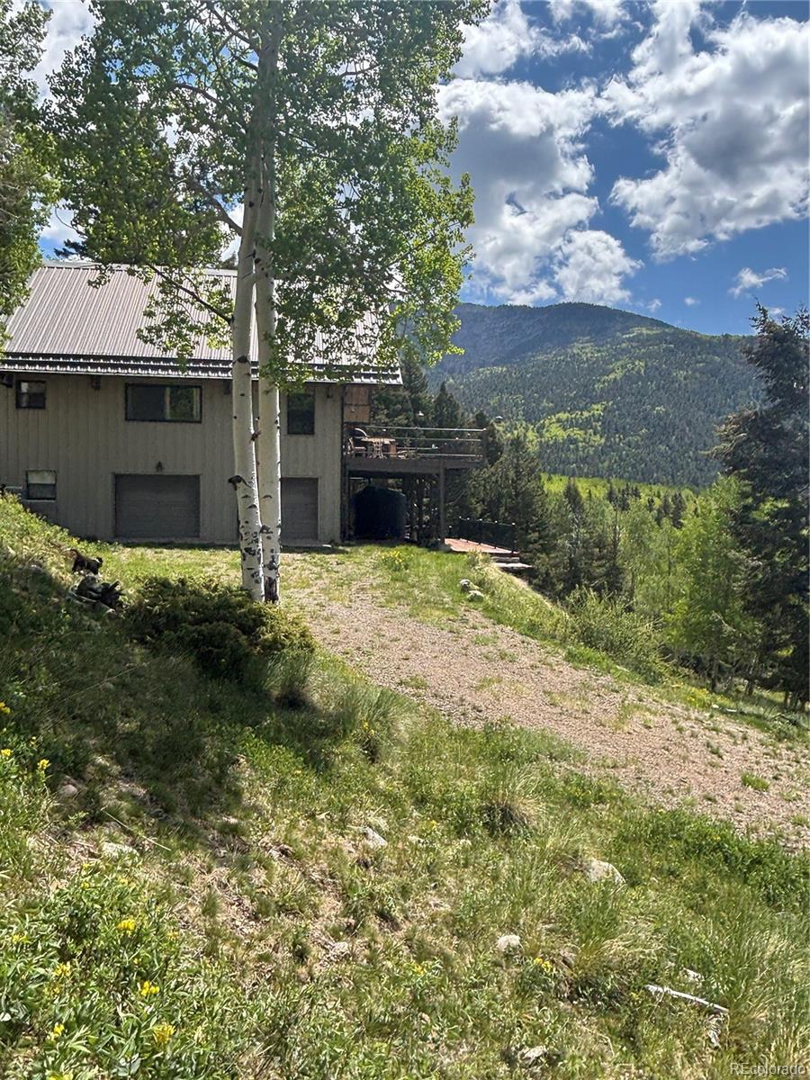 1113 Spring Street Del Norte, CO 81132 - Photo 17 of 45 a view of a backyard with large trees