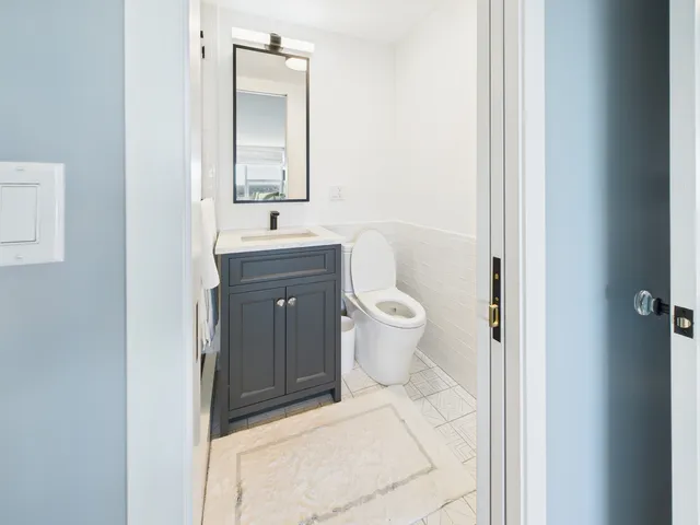 a view of a glass door