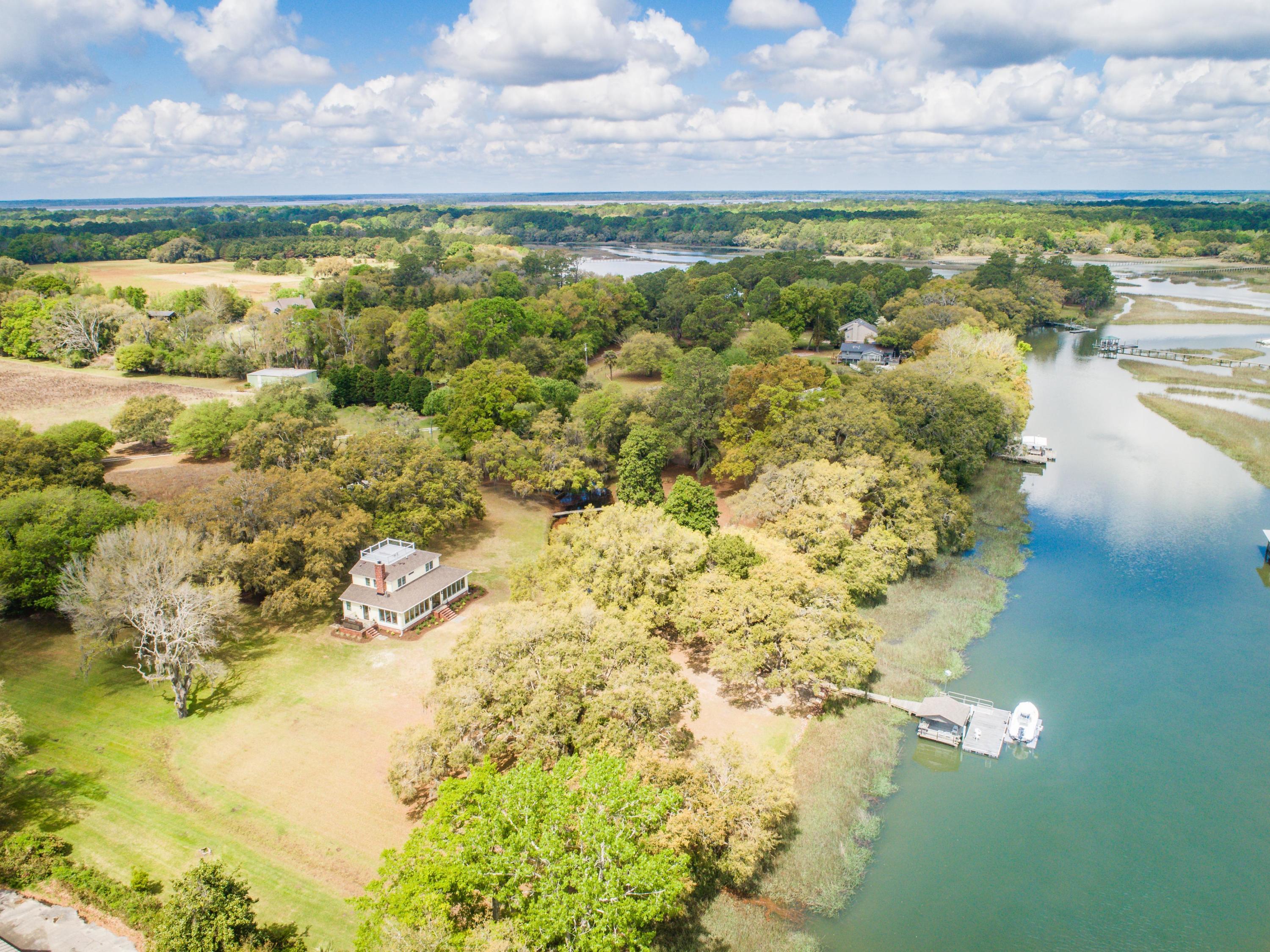 6196 Rockefeller Road Wadmalaw Island, SC 29487 - Photo 50 of 53 Aerial View of Property