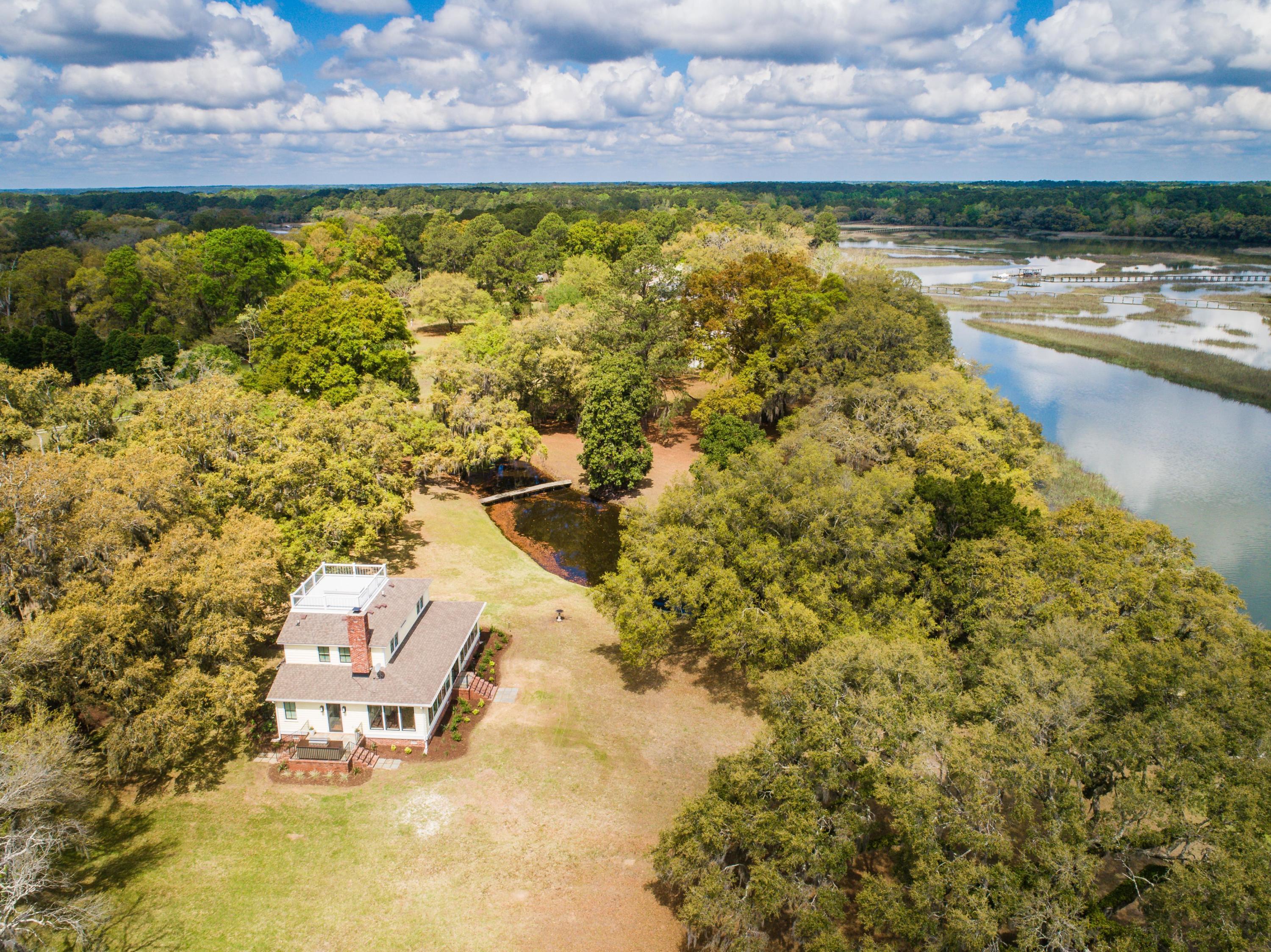 6196 Rockefeller Road Wadmalaw Island, SC 29487 - Photo 51 of 53 Aerial view of Property