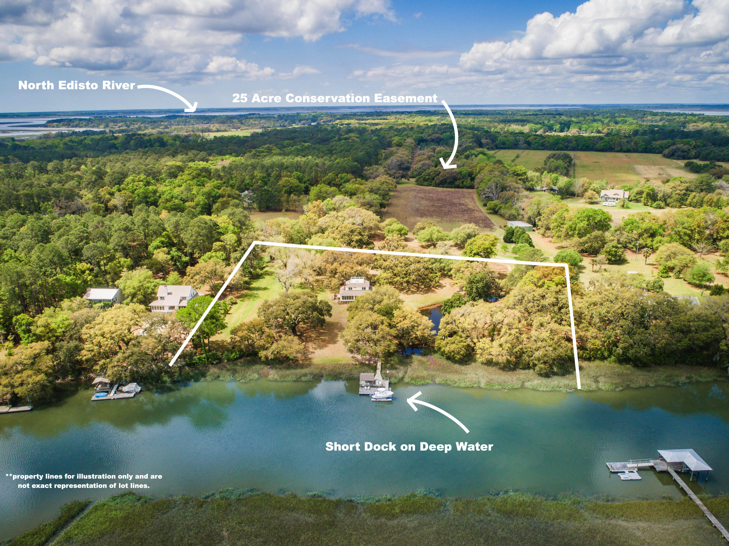 6196 Rockefeller Road Wadmalaw Island, SC 29487 - Photo 53 of 53 YH Lot Lines