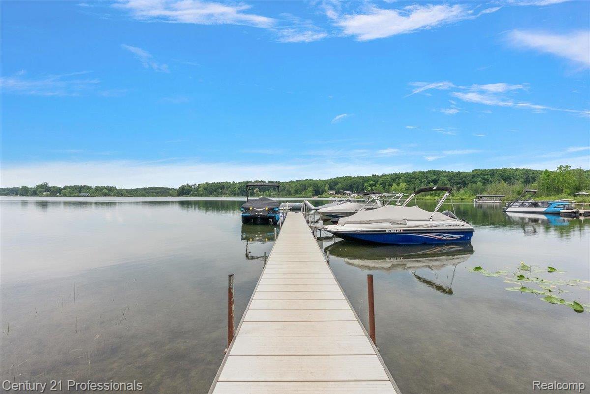 9867 Rainbow Ridge Drive Schoolcraft, MI 49087 - Photo 68 of 82 Long dock extending into a tranquil lake