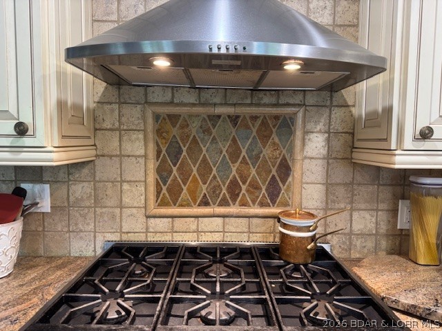 2293 Standing Rock Road Camdenton, MO 65020 - Photo 16 of 99 Backsplash above the "Wolf" gas stove