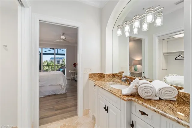 a balcony with furniture